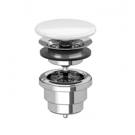 Донный клапан Villeroy &amp; Boch для умывальника, белый (68080001)