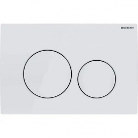 Клавиша смыва Geberit Delta20, двойной смыв, альпийский белый (115.127.11.1)