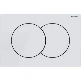 Клавиша смыва Geberit Delta01, двойной смыв, альпийский белый (115.107.11.1)