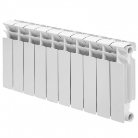 Радиатор биметаллический MIRADO 96/500 боковое подключение, белый (кратно 10 секций)