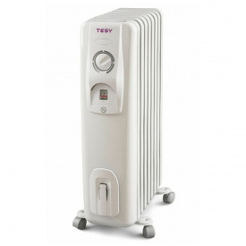 Масляный обогреватель TESY CC 3012 E05 R 3000 Вт 30м2 напольный, белый