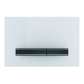 Клавиша смыва Geberit Sigma50, белый/черный хром (115.671.11.2)