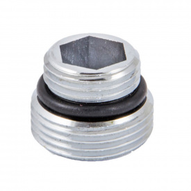 Ниппель для радиатора Schlosser 1/2″x3/4″ латунь, хром (603000004)