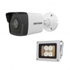 Комплект IP-відеокамера 2 Мп Hikvision DS-2CD1021-I(F) 2.8 мм та ІЧ-прожектор Lightwell LW4-40IR60-12