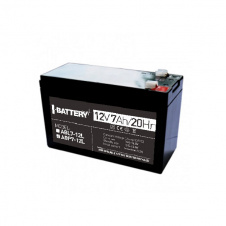 Аккумулятор 12В 7 Ач для ИБП I-Battery ABP7-12L