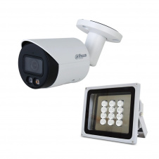 Фото - Комплект IP-видеокамера 4 Мп Dahua DH-IPC-HFW2449S-S-IL 2.8 мм и ИК-прожектор Lightwell LW12-100IR60-220 Комплект IP-видеокамера 4 Мп Dahua DH-IPC-HFW2449S-S-IL 2.8 мм и ИК-прожектор Lightwell LW12-100IR60-220