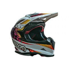 Мотошлем кроссовый Beon B-602 SOLID L Multicolor Полтава