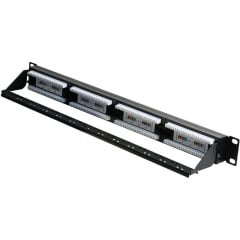 Патч-панель Hypernet 24 порта UTP кат. 5Е 19" PP-KUTP24-NM-CM с организатором кабеля Жмеринка
