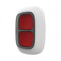 Беспроводная экстренная кнопка Ajax DoubleButton white с защитой от случайных нажатий Луцк