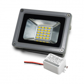 Комплект LED-прожектор Lightwell LW-10W-220 та Датчик руху з сенсором освітленості AMRS