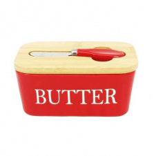 Масляна керамічна з ножем "Butter" A-Plus 0480-3 RED