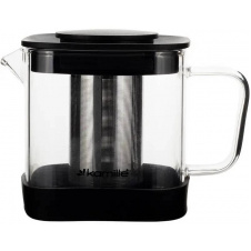 Заварник стеклянный со съемным металлическим ситечком 1000 мл Kamile KM-0777M