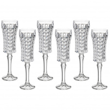 Набір келихів для шампанського 120 мл 6 шт Bohemia Diamond Crystalite 1KD27 99T41 120