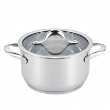 Кастрюля из нержавеющей стали d-18 см 2,3 л Lessner 55877-18