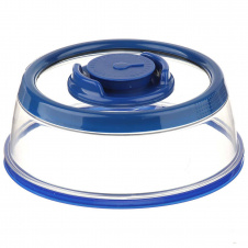 Вакуумна багаторазова кришка Vacuum Food Sealer 19 см A-Plus 0165 прозоро-синя
