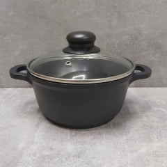 Кастрюля A-PLUS 1,1 л. 16 см CH-1995 алюминиевая с антипригарным покрытием Первомайск