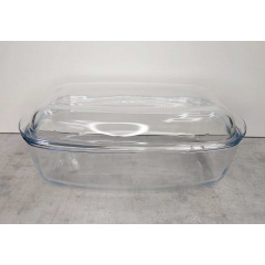 Гусятница 6,5 л прямоугольная с крышкой Pyrex 466A000 Вишневое