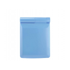 Карманное зеркало складное с LED подсветкой голубое A-PLUS 822 Орехов