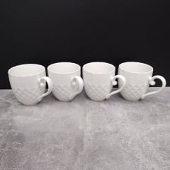 Набір кружок 4 предмети на дерев'яній підставці PJ02850 Interos Березне