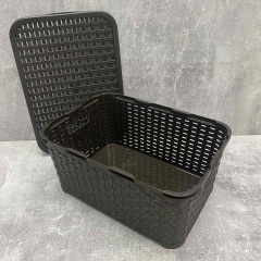 Корзина для хранения с крышкой коричневая Irak Plastik 31*21*15,7 см см SP295 Херсон