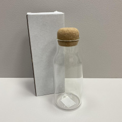 Бутылка для напитков стеклянная с пробковой крышкой Cork 650 мл Olens 102-355 Хмельницкий