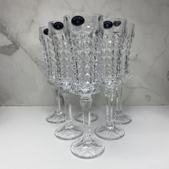 Набор бокалов для шампанского 120 мл 6 шт Bohemia Diamond Crystalite 1KD27 99T41 120 Чернигов