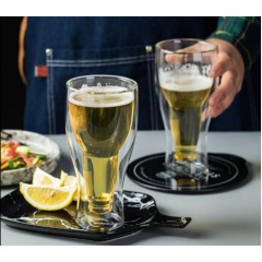 Бокал для пива, кваса, сока 350 мл с двойными стенками Bottle S&T 202-4 1 шт Сумы