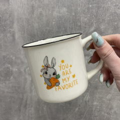 Чашка порцелянова 320 мл Cute rabbit Ardesto AR3460 Луцьк