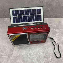 Радіо-ліхтар на сонячній батареї на акумуляторі Solar Charge S-1521BTS червоний Одеса