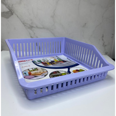 Лоток із ручкою в холодильник Irak plastik 29 x 26 х 8.5 см 4,85 л широкий ВА-680 Фіолетовий Львів