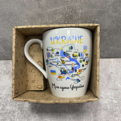 Кружка керамічна 360 мл "Моя єдина Україна" Kvarta 1744 Полтава