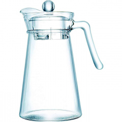 Глек скляний з пластиковою кришкою1,3 л Luminarc Kone N1102 Одеса