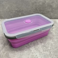 Лоток силиконовый 1200 мл раскладной 21*13,3*7,5 см Stenson ФС-1200 прозрачно-розовый Киев