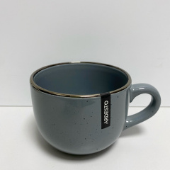 Чашка керамическая 480 мл Ardesto Bagheria Grey AR2648GREY Сумы