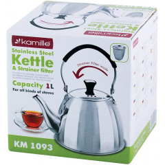 Чайник із ситечком 1 л Kamille KM-1093 Дніпро