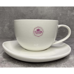 Чашка чайна із блюдцем Tudor England Royal White 240 мл TU9999-3 Тернопіль