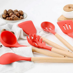 Набір кухонних предметів Kitchen Dining 12 предметів 0350 Червоний Житомир