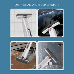 Портативна міні-швабра з віджимом для дому розкладна Stenson 8625 Оріхів