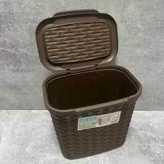 Корзина для порошка 7 л Ucsan plastik М-070 коричневая Днепр