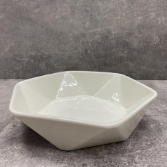 Салатник фарфоровый "Ромб" 20,5*19,5*5,5 см Stenson MC3560-8 White Полтава