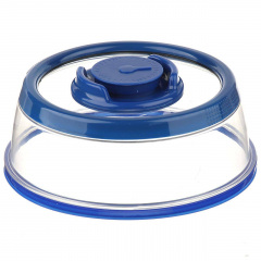 Вакуумна багаторазова кришка Vacuum Food Sealer 19 см A-Plus 0165 прозоро-синя Кропива