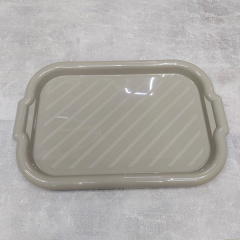 Піднос пластиковий Алеана прямокутний 45*30*4 какао 168039 Березнегувате