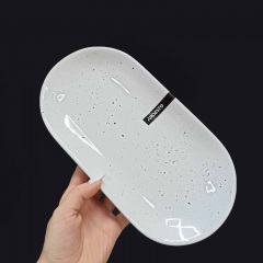 Блюдо овальне керамічне 25 * 13 см Ardesto Bagheria Bright White AR2925WGP Київ