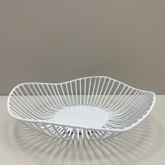 Корзина для фруктов Полуволна ART 25*24*6 см белая 1028 Костополь