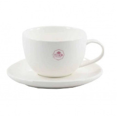 Чашка для кофе с блюдцем Tudor England Royal White 90 мл TU9999-2 Чернигов