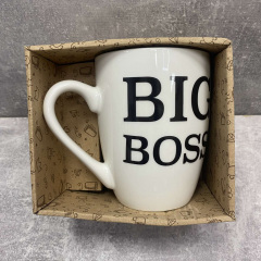 Кружка керамическая 360 мл "Big Boss" Kvarta 1742 Кривой Рог