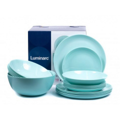 Сервіз столовий Luminarc Diwali Light Turquoise 19 предметів 2947 LUM Оріхів
