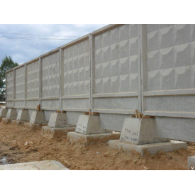 Панель парканна ЗП 400-2. 3980х2900 Промислові бетонні огорожі