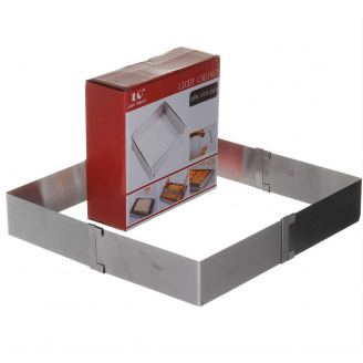 Форма для випікання розсувна квадратна LIGHT CABINET 15-28 з нержавіючої сталі