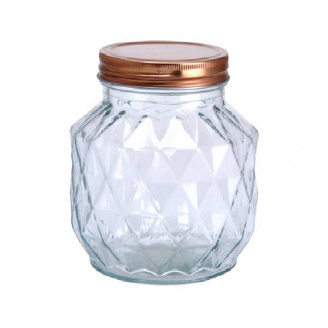 Банка для сипучих із металевою кришкою 